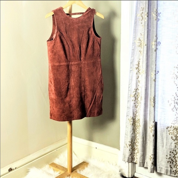 Suede Mini Mod Dress - Picture 4 of 5